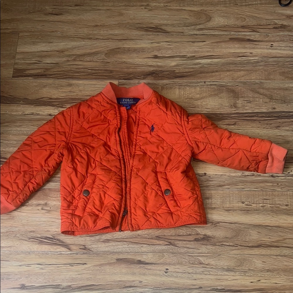 Polo by Ralph Lauren Kids Bright Orange Puffer Jacket